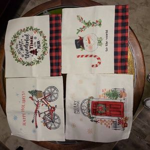 4 Merry Christmas  Pillow Covers 18x18